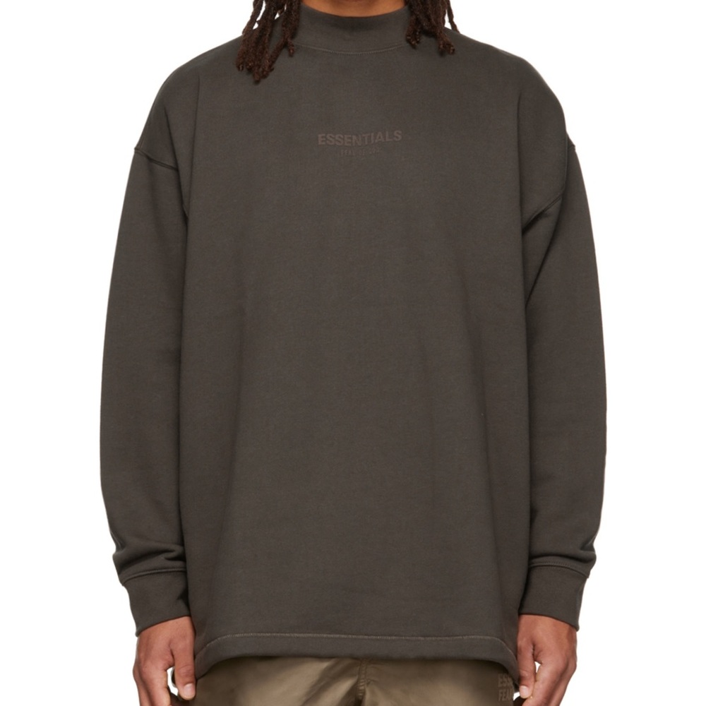 NWT Fear of God Essentials Crewneck Sweatshirt 'Off Black'